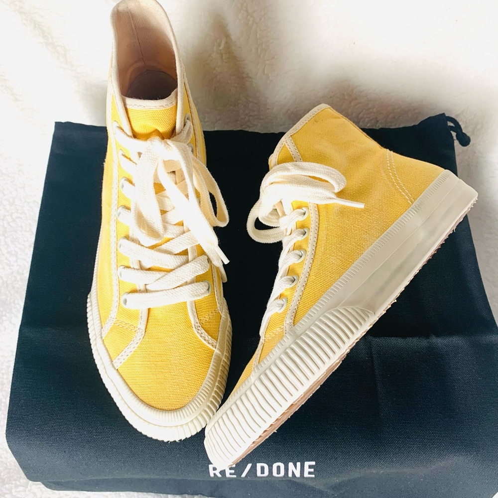 RE/DONE Made In Brazil 90s High Top Sneakers - Picture 13 of 14